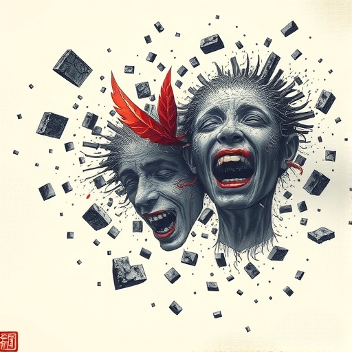 A visual metaphor of where meaning breaks apart