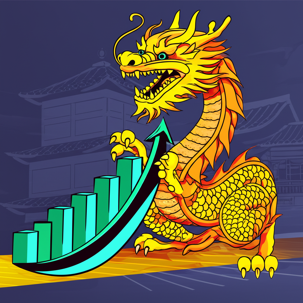 一張概念圖，描繪全球去美元化趨勢，多種國際貨幣崛起，美元符號逐漸淡化。