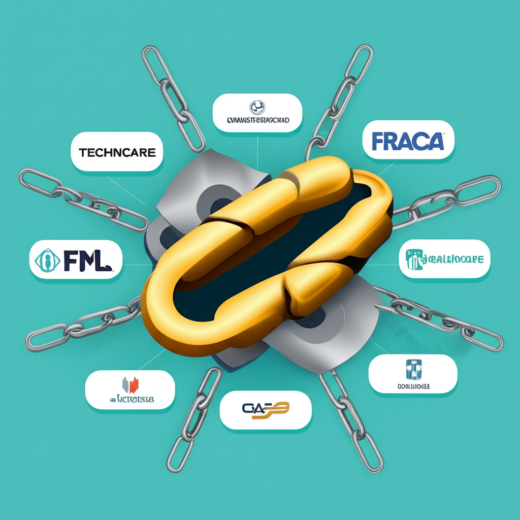 插圖：多元投資組合包含金融、科技、醫療等企業標誌，以債券連結，強調品質與分散性