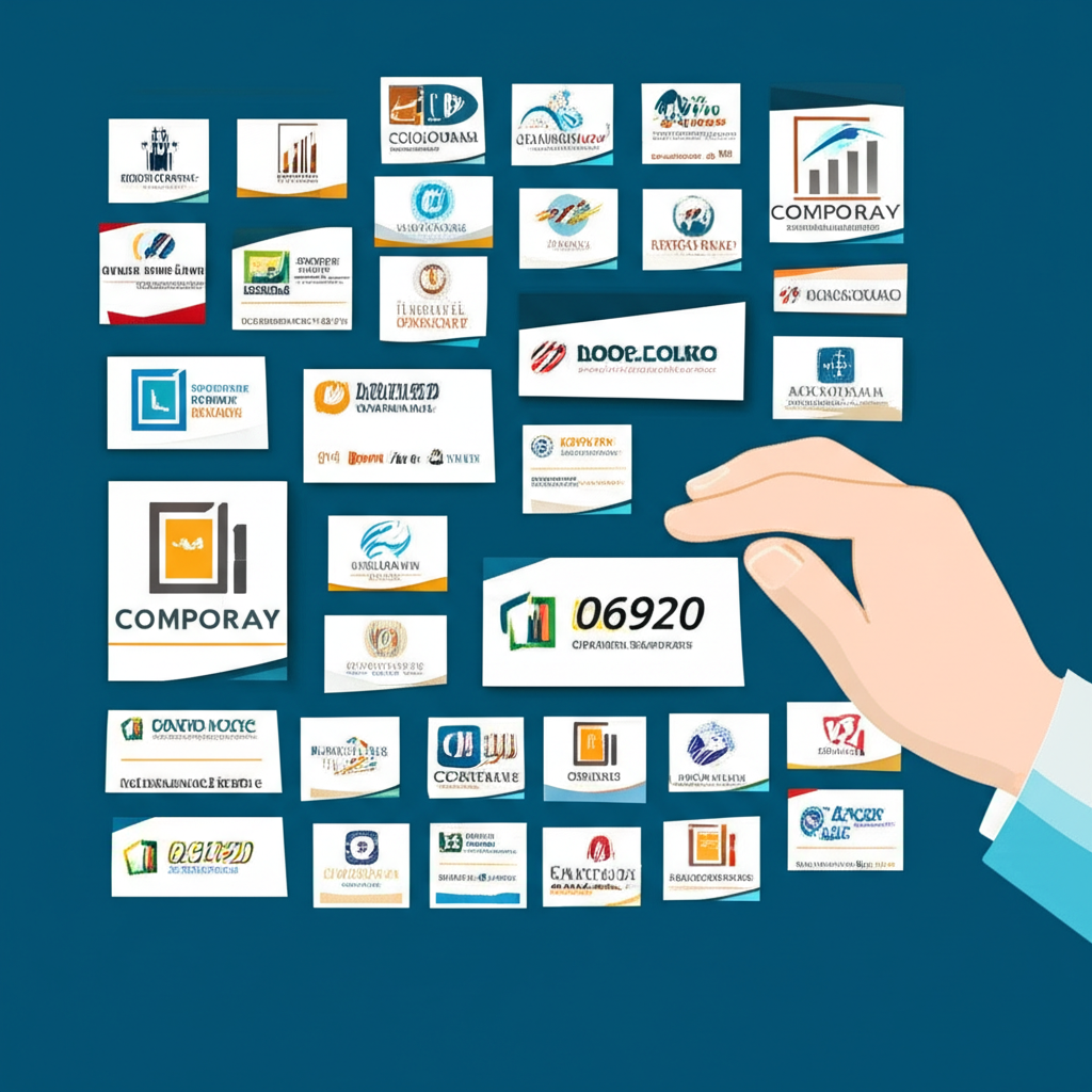 00692成分股篩選概念圖，描繪一隻手從眾多代表良好治理、財務健康與流動性的公司標誌中精選，上方標示00692